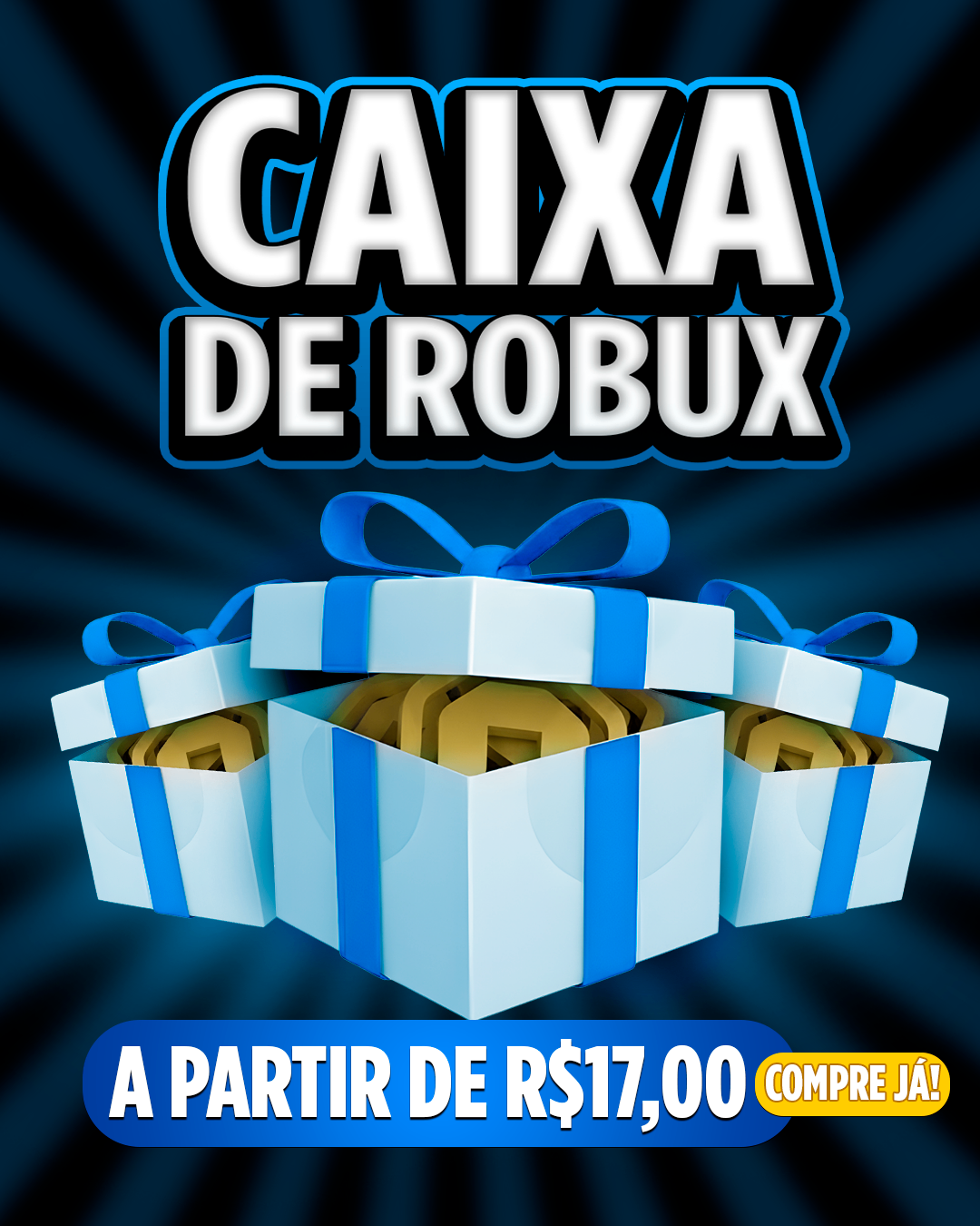 💎 Caixa de Robux! (5.000- 100.000 Robux!)